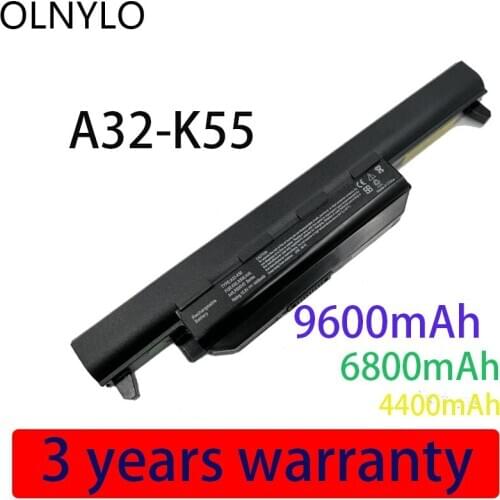 9600mAh A32-K55 A41-K55 New Battery for ASUS X45 X45A X45C X45V X45U X55 X55A X55C X55U X55V X75 X75A X75V X75VD U57 U57A U57VD