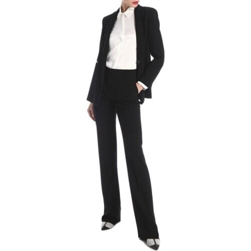 Женские брючные костюмы в полоску Auguswu China At AliExpress