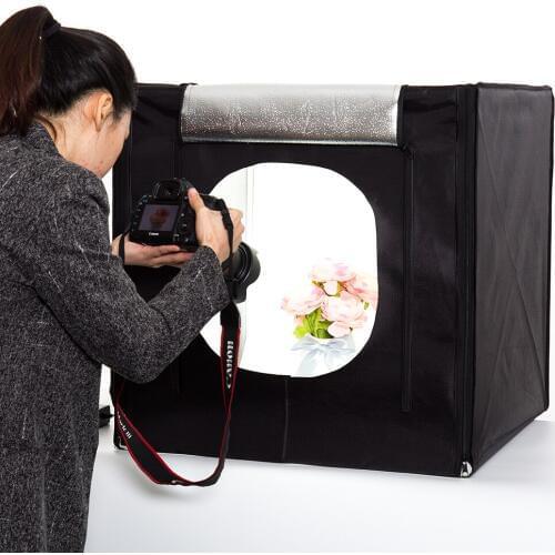 Free shipping+40cm*40cm Studio soft box LED Shooting Light Tent photo light box lichtbak photo tent set+portable bag +2 Backdrop