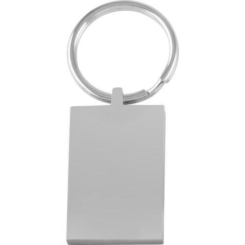 Key Chain High Polished Stainless Steel Crafts Unisex Blank Round Key chains