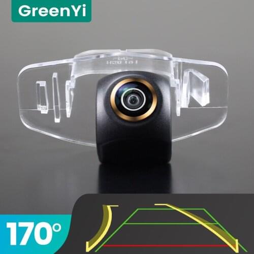 GreenYi Trajectory 170° AHD Car Rear View Camera for Honda City Civic Crider Accord Platinum Ciimo Fit RDX Night Vision 4 Pin