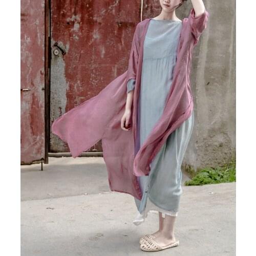 Women Summer Sunscreen Jackets Ladies Loose Thin Coat Female Solid Color Coat Tops