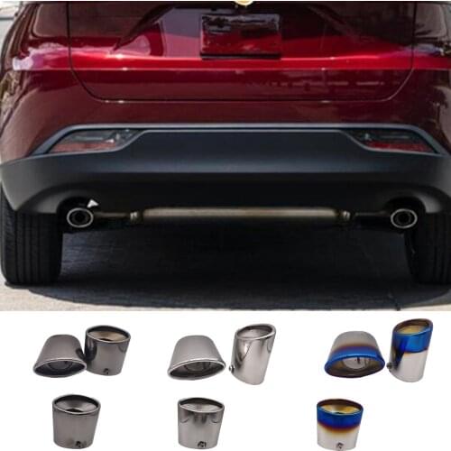 Car Body Styling Sticks Muffler Back End Pipe Dedicate Exhaust Tip Tail Outlet Vent For Toyota HARRIER/VENZA 2019 2020 2021 2022