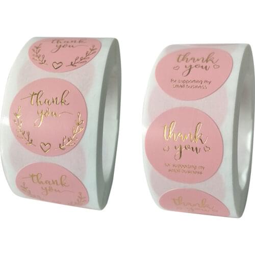 Wedding Gift Box Birthday Party Thank You Stickers Christmas Gift Packaging Stickers DIY Wedding Decoration Round Kraft Labels