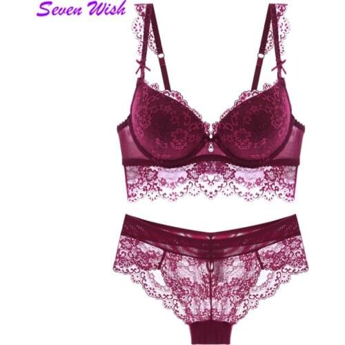 New Women Sexy Lingerie Lace Bra Luxury Set Up Lingerie Plus Size A B C cup Brand Designer Bra Free Shipping
