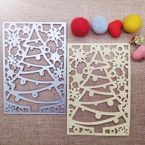 New Metal Cutting Dies Scrapbooking Christmas tree DIY Album Paper Card Craft Embossing stencil Dies 90*130mm