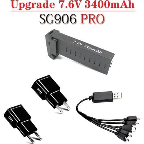 Original 7.6V 3400MAH Battery Charger Sets for SG906 Pro / X193 PRO / X7 PRO Parts RC drones SG906PRO battery accessories