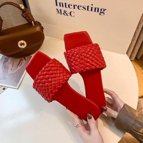 Woven Slippers Womens Outdoor Fashion 2021 Summer New Slippers Women