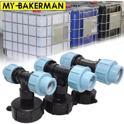 Durable IBC Tank Tap Adapter S60*6 Coarse Thread to 1/2'' 3/4'' water Connector Replacement Valve Fitting