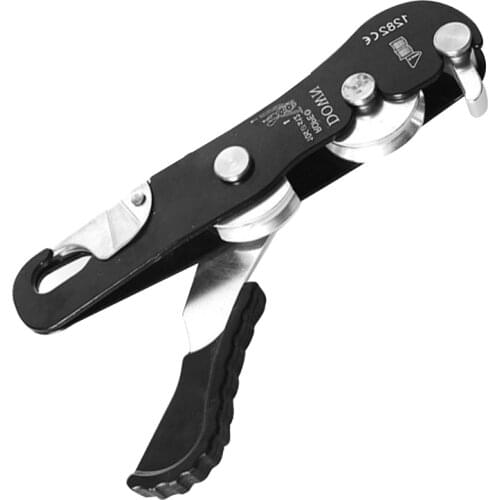 Professional Rock Climbing Descender Equipment for 8-13mm Rope Self-braking Stop null
