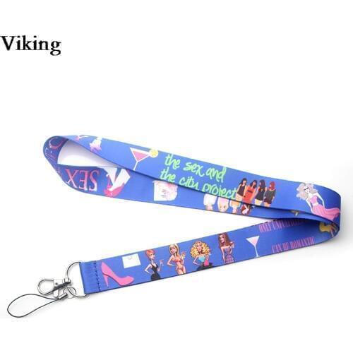 Sex And The City Lanyard For keys Print Phone Holder Fashion Hang Rope Phone Neck Straps With Keyring ID Badge Holders G0270