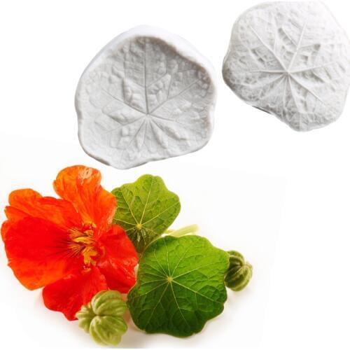 Nasturtium Leaf Silicone Mold Fondant Mould Cake Decorating Tools Chocolate Gumpaste Mold, Sugarcraft, Kitchen Accessories