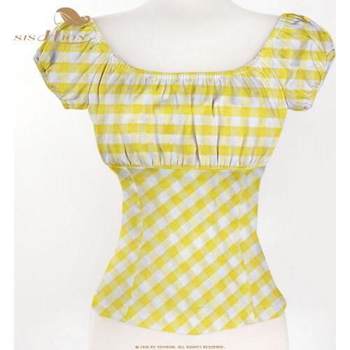 Sishion Black And White Blouses