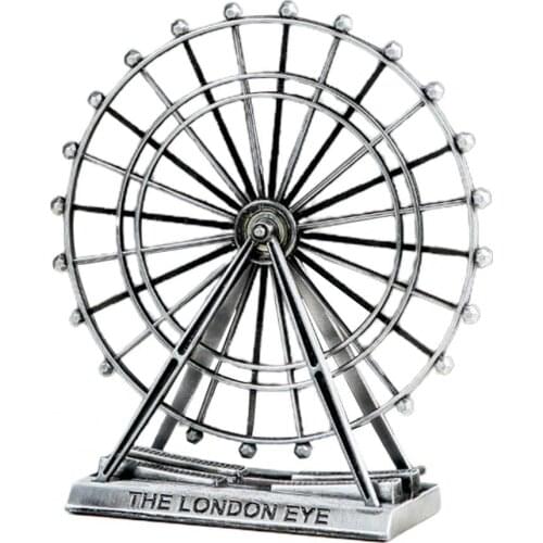 Nordic Ornaments The London Eye Ferris Wheel Office Bar Shop Table Decoration Study Decor Iron Metal Birthday Gift Crafts