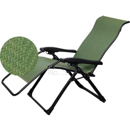Recliner folding lunch break chair portable beach chair lazy summer office rattan chair couch