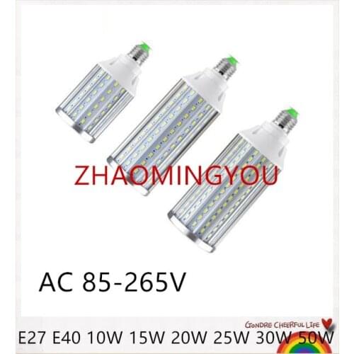 E40 B22 E27 10W 15W 20W 25W 30W 50W 80W SMD5730 LED Bulb light 85V-265V LED Lampada Corn Bulbs Pendant LightingLED Corn lamp