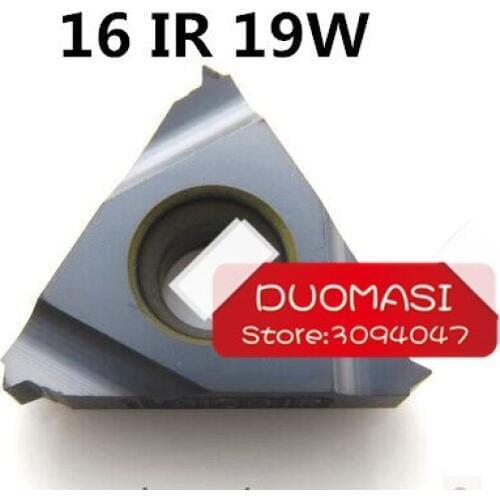 16IR 19 W Carbide Threading Inserts Internal Threading Insert Indexable Lathe Inserts for Threaded Lathe Holder
