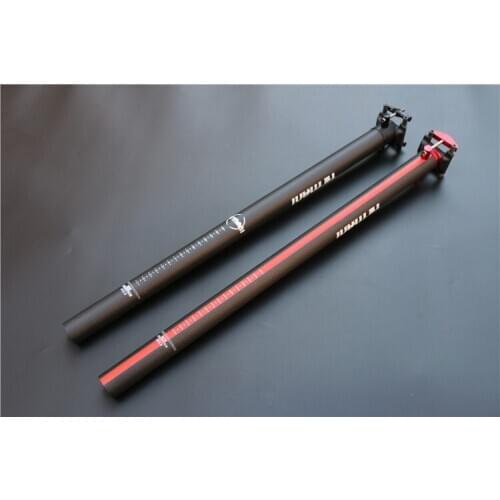 TEMANI bike full carbon seatpost T800 3K 33.9/34.9MM*580mm 350g