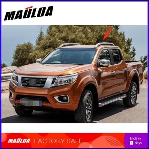 High quality silver color Aluminium alloy screw install side rail bar roof rack for Navara 2016 2017 2018 16 17 18