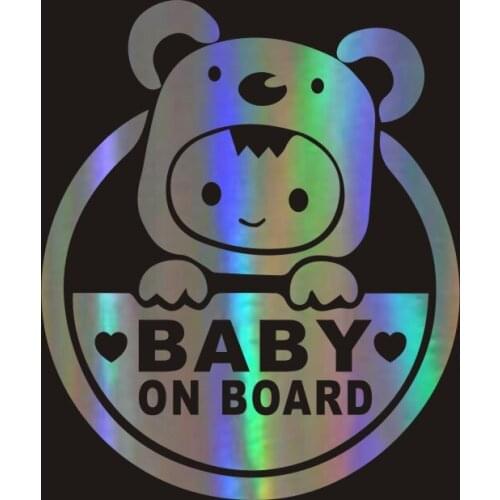Funny Car Sticker Baby On Board Car Bumper Stickers and Decals Car Styling Decoration Door Body Vinyl Sticker Accessories