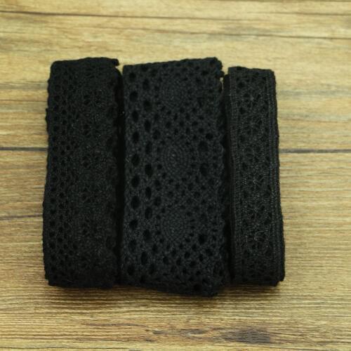 1 yards of fine black cotton lace sewing home accessories DIY materials wedding decoration