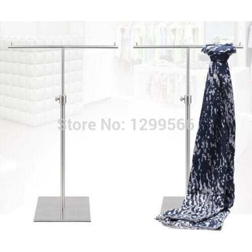 Free shipping Multifunction stainless steel Scarf display rack Wraps Shawl Necktie purse handbag display stand holder rack 5pcs
