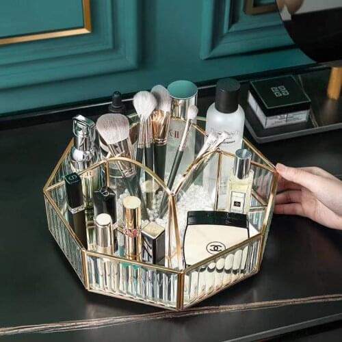 Acrylic Cosmetic Storage Box Makeup Organizer Dustproof Desktop Drawer Jewelry Lipstick Nail Polish Makeup Container Diaplay Box