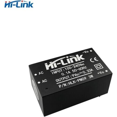 Free Shipping 2pcs/Lot AC DC Step Down Power Converter 220V 3W 9V Output HLK PM09