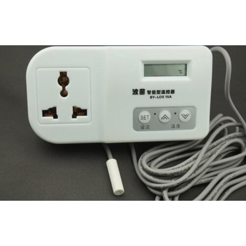 Free shipping Digital Fridge Freezer Thermostat Aquarium Temperature Controller Socket 220V 2KV