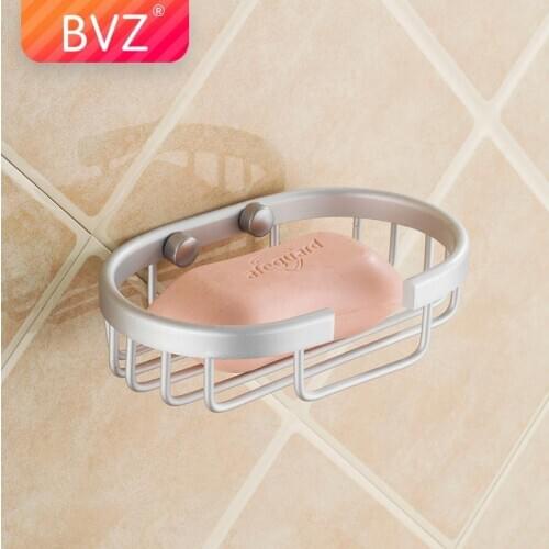 BVZ Aluminum Wall Attachment Soap box Soap Dish bathroom organizer bathroom shelf Bathroom Accessories