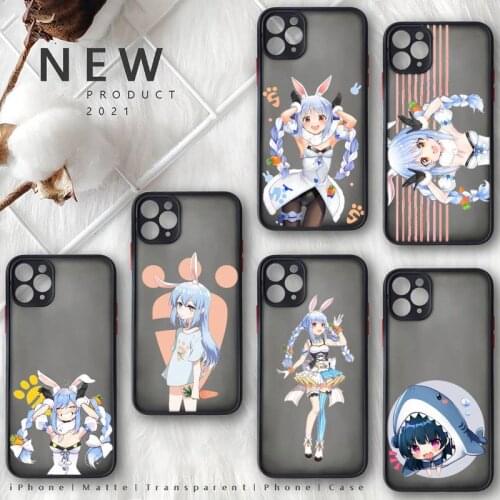 Hololive Usada Pekora gawr gura Phone Case Matte Transparent for iphone 11 12 pro mini XS XR X max 7 8 plus TPU Mobile bags