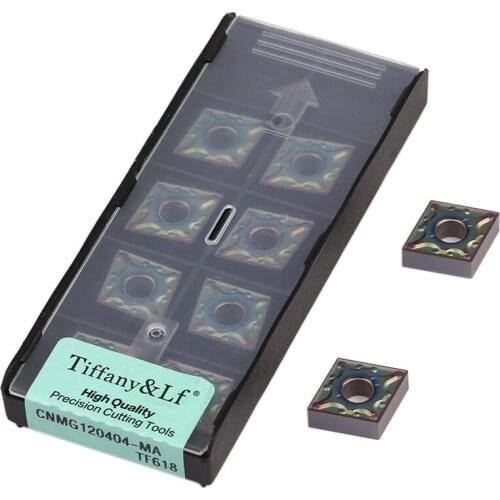 CNMG120404-MA TF618 Carbide Blades CNC Lathe Tools Hardened Steel Inserts CNMG1204 External Turning Tool , For Processing Steel