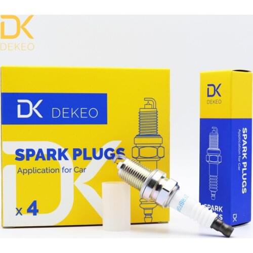 DEKEO For Ford Probe Jeep Commander Mazda 626 MX-6 Protege Chrysler Aspen Chevrolet Aveo Spark Plug Iridium ZFR6FGP 7100 4PCS