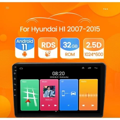 For Hyundai H1 TQ 2007-2015 Car Radio Multimedia Video Player Navigation GPS Android 11.0 No 2din 2 din dvd Stereo RDS Head Unit