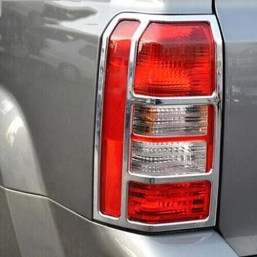 For Jeep Patriot 2007-2015 2016 2017 ABS Chrome Rear Back Light Lamp Cover Trim Tail Light Sticker Frame Car-Covers Styling