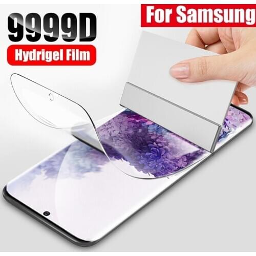 Hydrogel Protective Film for Samsung S20 S10 S9 S8 Plus (Not Glass) on Samsung Note 20 Ultra 10 Plus Screen Protector Film