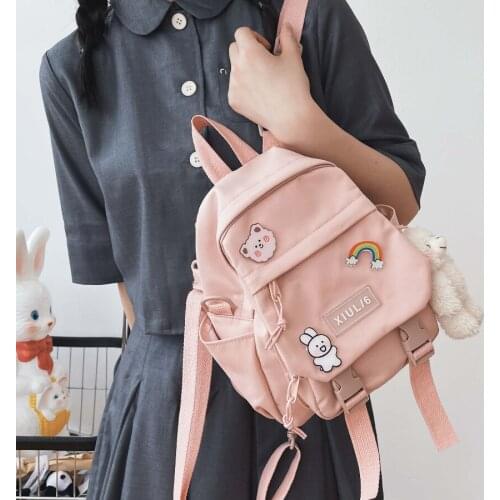 Small Backpack Women Cute Multifunctional Dual-use School Bags for Teenage Girls Student Kawaii Mini Travel Backpacks Ruckpack