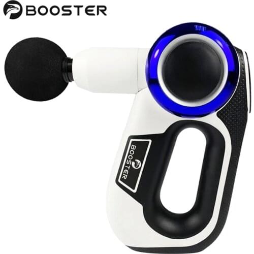Booster S LCD Display Massage Gun Electric Body Massager Therapy Fascial Gun EMS Fitness Angle Adjustable Muscle Stimulator