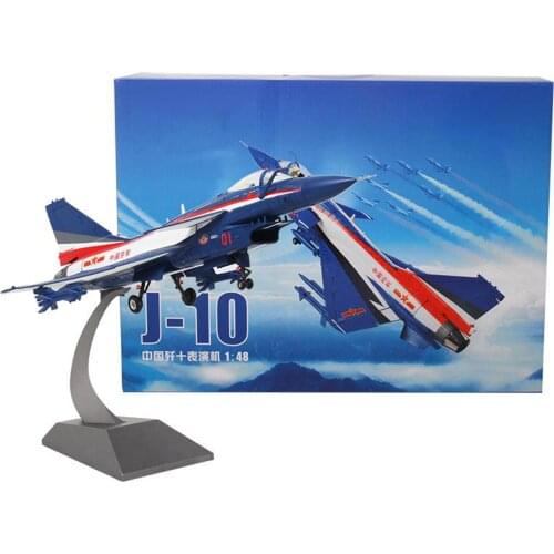 Metal Plane Model J-10 Aircraft Diecast Airplane Aeroplane 1:48 Scale Toy