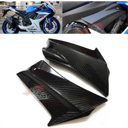 Motorcycle Carbon Fiber Gas Tank Side Panel Trim Faring for Suzuki GSXR600 GSX-R750 2011 2012 2013 2014 2015 K11