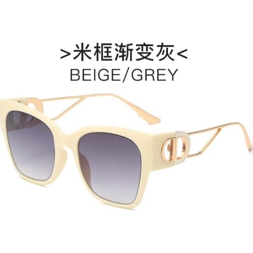 2021 new European and American fashion sunglasses big frame retro cats eye mens and womens Sunglasses Street Photo Sunglasses