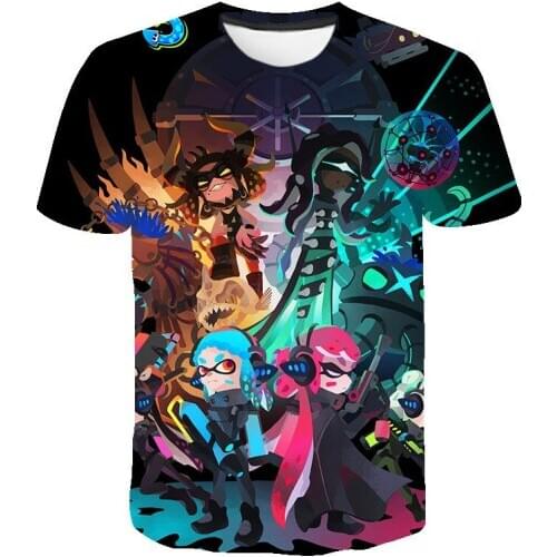 New Summer 3D Printed T Shirts Game Splatoon Casual Streetwear Boy Girl Kids Fashion Men Women Children Short Sleeve Tops Tee