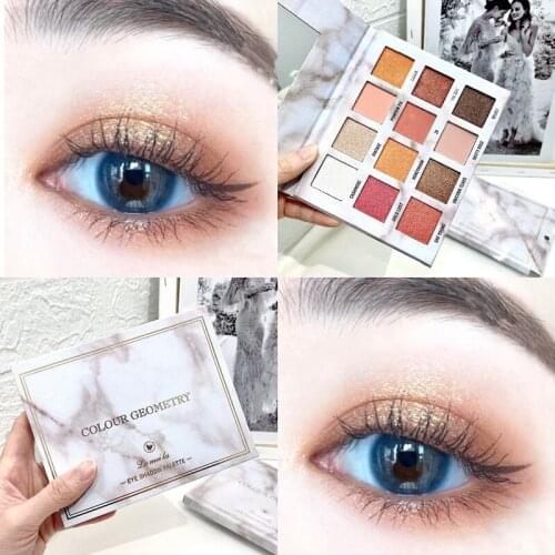 Beauty Glazed Eyeshadow Palette Colorful Shadows Palett Glitter Highlighter Shimmer Make Up Pigment Matte Eye Shadow Pallete