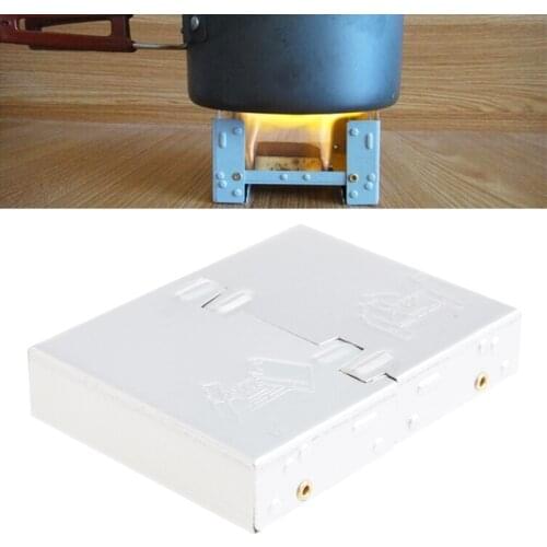 Portable Outdoor Stove Compact Folding Wood Stove Folding Travel Camping Cooking Picnic Hiking Barbecue Fish Alcohol Stove