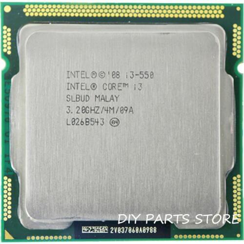 Intel Core i3 550 i3 550 3.2GHz/ 6MB Socket LGA 1156 CPU Processor HD Supported memory: DDR3-1066, DDR3-1333