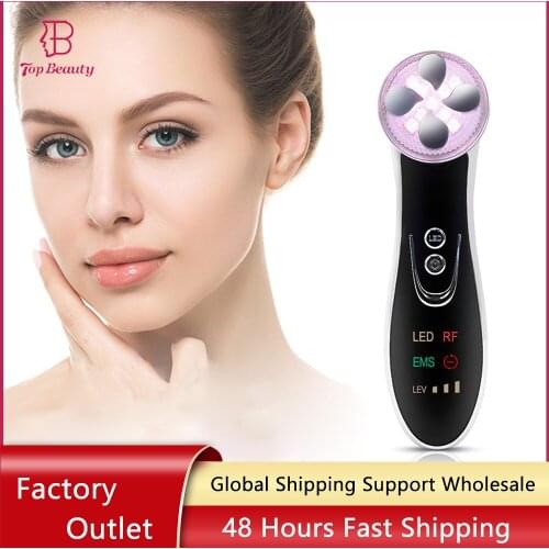 RF Face Massager Skin Care Tools Color Photon Rejuvenation Wrinkle Removal Tightening Lifting EMS Facial Machine Alta Frequencia