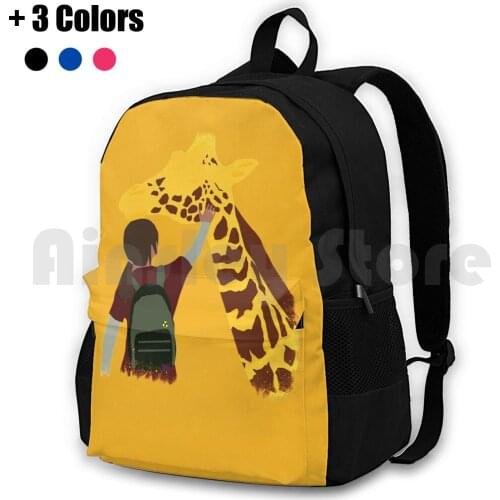 The Last Of Us : Ellie And The Giraffe Outdoor Hiking Backpack Waterproof Camping Travel Ellie Williams Ellie The Last Of Us