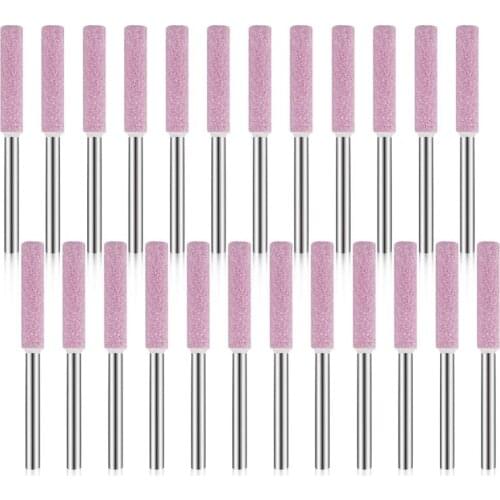 24 Pack Chainsaw Sharpener Grinding Stones Polishing Grinding Tool for Chainsaw Sharpener 3/16 Inch/ 4.8 mm