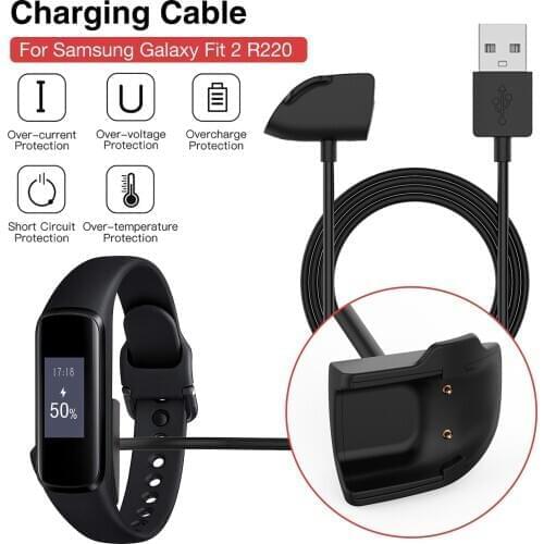USB Charging Cable For Samsung Galaxy Fit 2 R220 Smart Bracelet Wristband Charger Line Cable Smart Sports Watch Accessories 2021