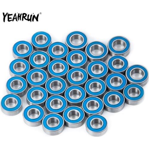 YEAHRUN 30Pcs Metal Wheel Hubs Bearing Kit for Tamiya 1/14 Semi RC Crawler Car Truck Upgrade Parts